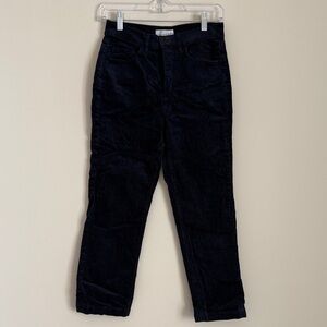 LOFT Women's Dark Blue Corduroy Pants